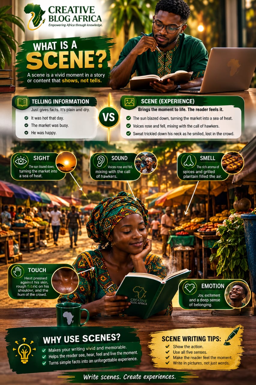 SCENE in storytelling and content writing